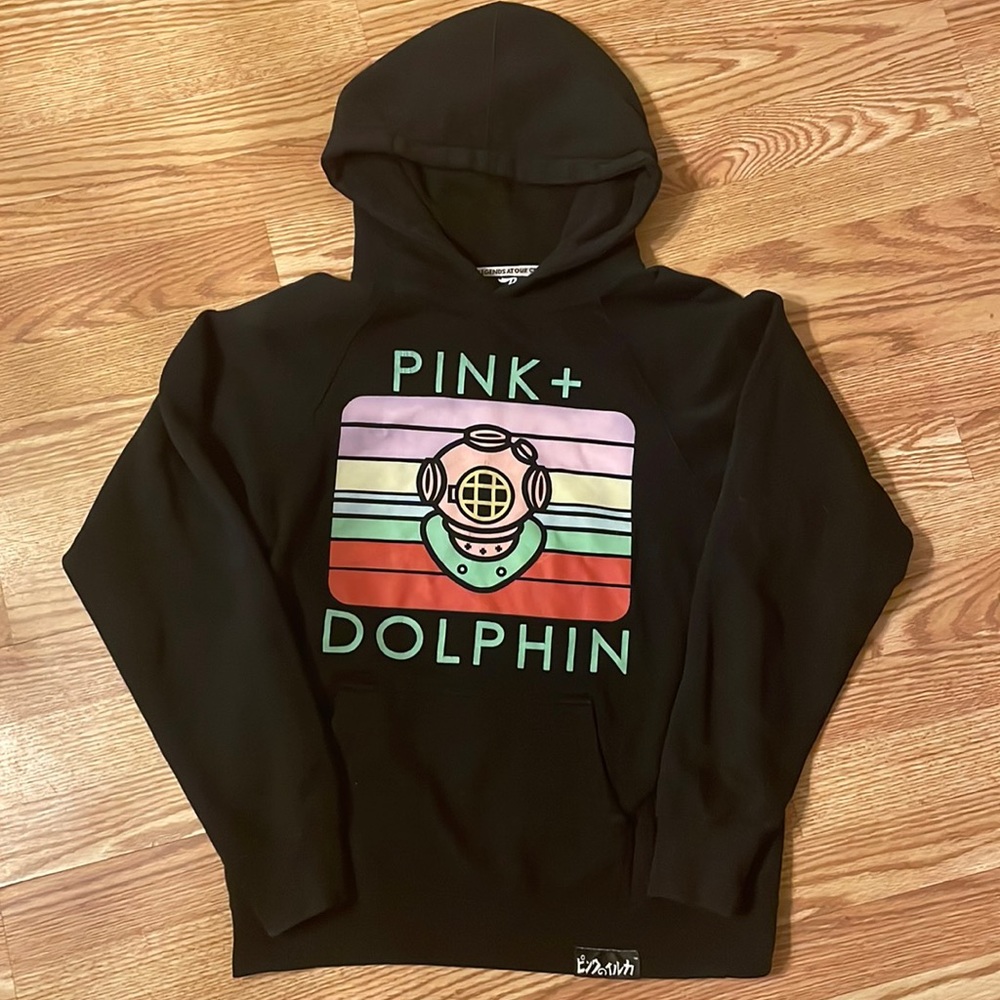 Unisex Pink + Dolphin Hoodie